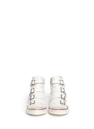 Figure View - Click To Enlarge - ASH - Vincent leather buckle sneakers