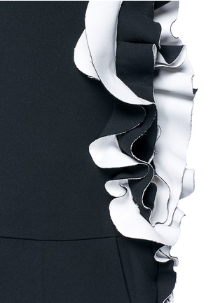 Detail View - Click To Enlarge - HAIDER ACKERMANN - Cutout ruffle side jumpsuit