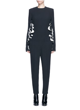 Main View - Click To Enlarge - HAIDER ACKERMANN - Cutout ruffle side jumpsuit