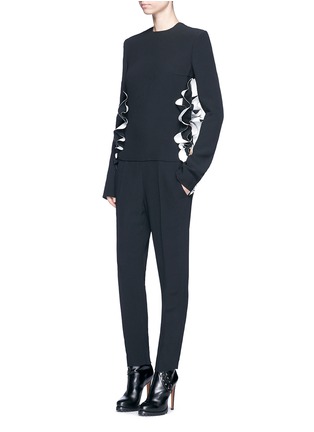 Figure View - Click To Enlarge - HAIDER ACKERMANN - Cutout ruffle side jumpsuit