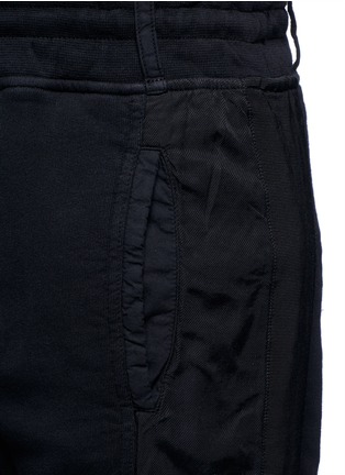 Detail View - Click To Enlarge - HAIDER ACKERMANN - 'Duplessis' grosgrain trim French terry jogging pants