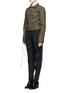 Front View - Click To Enlarge - HAIDER ACKERMANN - Lace-up sleeve wool melton jacket