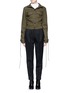 Main View - Click To Enlarge - HAIDER ACKERMANN - Lace-up sleeve wool melton jacket