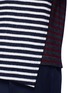 Detail View - Click To Enlarge - MARNI - Stripe front overlay wool T-shirt