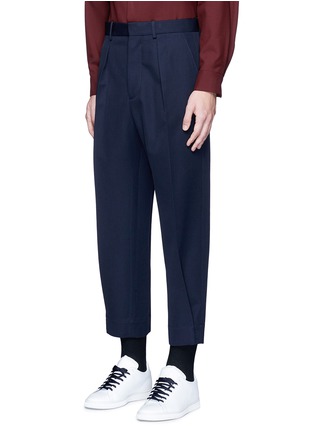 Front View - Click To Enlarge - MARNI - Pleated wool gabardine pants
