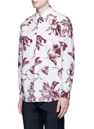 Front View - Click To Enlarge - MARNI - 'Broken Promise' floral print cotton poplin shirt