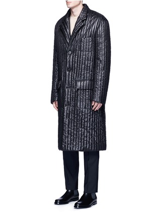 Front View - Click To Enlarge - MAISON MARGIELA - Quilted tech fabric coat