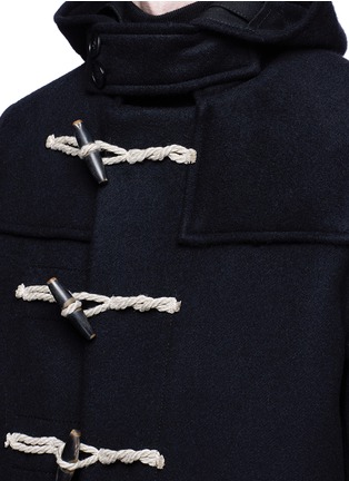 Detail View - Click To Enlarge - MAISON MARGIELA - Side split hem duffle coat