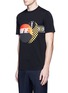 Front View - Click To Enlarge - MAISON MARGIELA - Cycling print cotton T-shirt