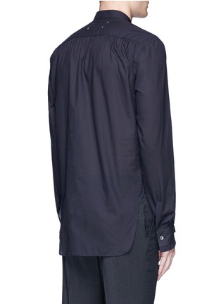 Back View - Click To Enlarge - MAISON MARGIELA - Zip front cotton poplin shirt