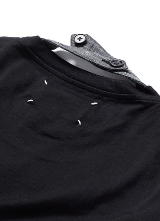 Detail View - Click To Enlarge - MAISON MARGIELA - Neck strap cotton T-shirt
