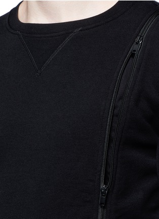 Detail View - Click To Enlarge - MAISON MARGIELA - Double zip sweatshirt