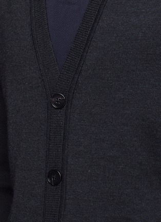 Detail View - Click To Enlarge - MAISON MARGIELA - Tri-colour wool cardigan
