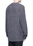 Back View - Click To Enlarge - MAISON MARGIELA - Mix cable knit sweater
