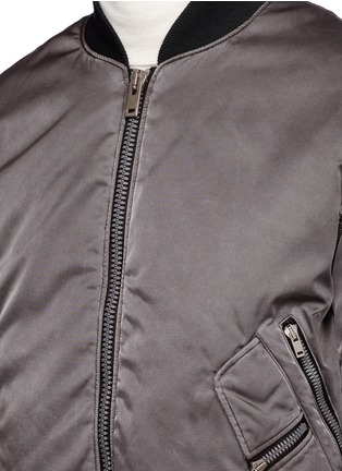 Detail View - Click To Enlarge - MAISON MARGIELA - Overdye padded nylon bomber jacket