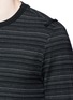 Detail View - Click To Enlarge - MAISON MARGIELA - Stripe ribbon trim T-shirt