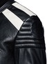Detail View - Click To Enlarge - MAISON MARGIELA - Deconstructed leather biker coat