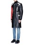 Front View - Click To Enlarge - MAISON MARGIELA - Deconstructed leather biker coat