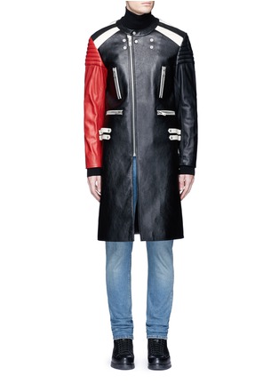 Main View - Click To Enlarge - MAISON MARGIELA - Deconstructed leather biker coat