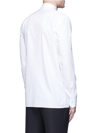 Back View - Click To Enlarge - MAISON MARGIELA - Oversize bib cotton poplin shirt