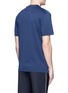 Back View - Click To Enlarge - MAISON MARGIELA - Velvet and denim patchwork T-shirt