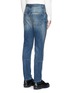 Back View - Click To Enlarge - MAISON MARGIELA - Slim fit vintage wash panelled jeans