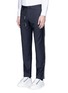 Front View - Click To Enlarge - MAISON MARGIELA - Topstitch outseam new wool jogging pants