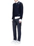Figure View - Click To Enlarge - MAISON MARGIELA - Topstitch outseam new wool jogging pants