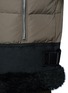 Detail View - Click To Enlarge - MONCLER - Fur trim hooded down jacket