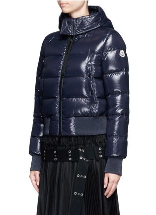 Front View - Click To Enlarge - MONCLER - 'SOTIRIA' CROPPED PUFFER DOWN JACKET