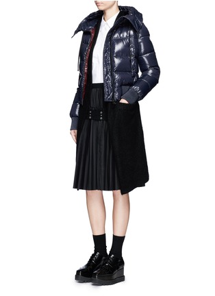 Figure View - Click To Enlarge - MONCLER - 'SOTIRIA' CROPPED PUFFER DOWN JACKET