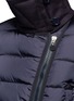 Detail View - Click To Enlarge - MONCLER - 'Laurine' virgin wool blend sleeve quilted down jacket
