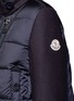 Detail View - Click To Enlarge - MONCLER - 'Laurine' virgin wool blend sleeve quilted down jacket