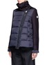 Front View - Click To Enlarge - MONCLER - 'Laurine' virgin wool blend sleeve quilted down jacket