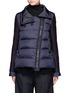 Main View - Click To Enlarge - MONCLER - 'Laurine' virgin wool blend sleeve quilted down jacket