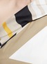 Detail View - Click To Enlarge - MSGM - Variegated stripe ribbon tie poplin top
