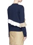 Back View - Click To Enlarge - MSGM - Ruffle trim cotton sweatshirt