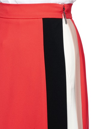 Detail View - Click To Enlarge - MSGM - Colourblock panel crepe skort