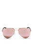 Main View - Click To Enlarge - RAY-BAN - RB3523' metal aviator mirror sunglasses