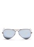 Main View - Click To Enlarge - RAY-BAN - 'Aviator Flash Lenses' metal sunglasses