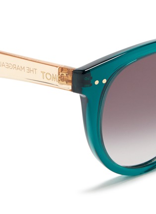 Detail View - Click To Enlarge - TOMS - 'Margeaux' round D-frame translucent acetate sunglasses