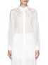 Main View - Click To Enlarge - SEE BY CHLOÉ - Lace patchwork schiffli embroidery shirt