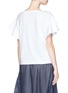 Back View - Click To Enlarge - SEE BY CHLOÉ - Split flutter sleeve T-shirt