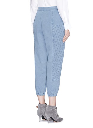 Back View - Click To Enlarge - SEE BY CHLOÉ - Quilted button up denim pants