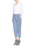 Figure View - Click To Enlarge - SEE BY CHLOÉ - Quilted button up denim pants