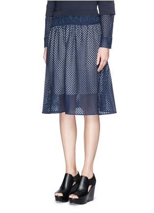 Front View - Click To Enlarge - SEE BY CHLOÉ - Eyelet lace skirt