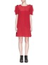 Main View - Click To Enlarge - SEE BY CHLOÉ - Ruffle trim silk crepe de Chine dress