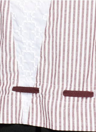 Detail View - Click To Enlarge - SEE BY CHLOÉ - Stripe cotton broadcloth top