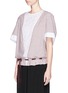 Front View - Click To Enlarge - SEE BY CHLOÉ - Stripe cotton broadcloth top