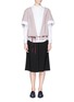 Figure View - Click To Enlarge - SEE BY CHLOÉ - Stripe cotton broadcloth top